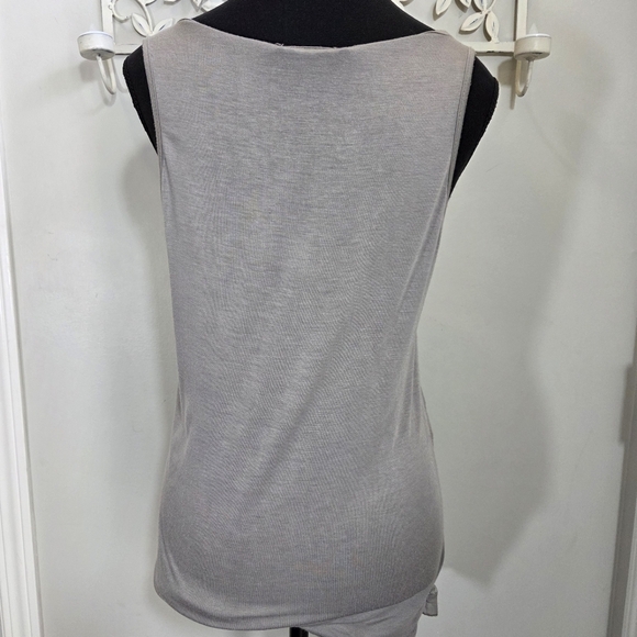 ⭐️Angela Mara Chic Taupe and Gold Sequin Top Size Med - Picture 2 of 5